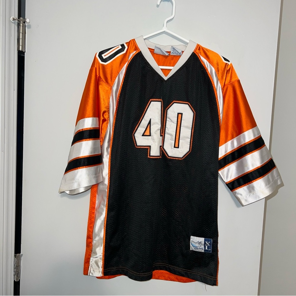 Blew Whale By FBD Football Style Jersey Rare # 40